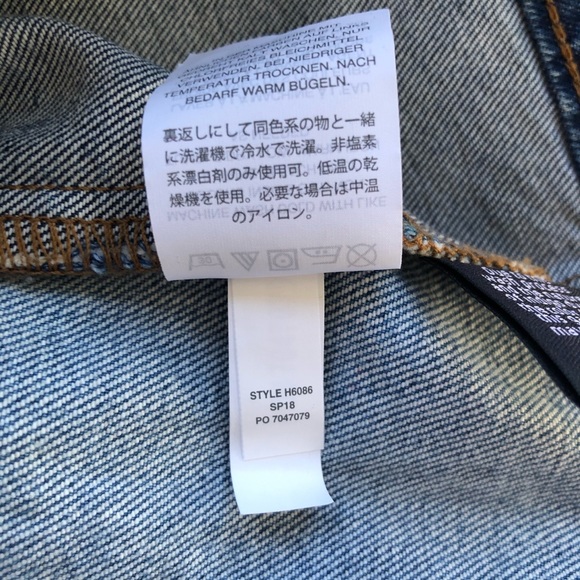 Madewell Stretch Denim Straight Mini Skirt Sz 25 - Picture 6 of 6